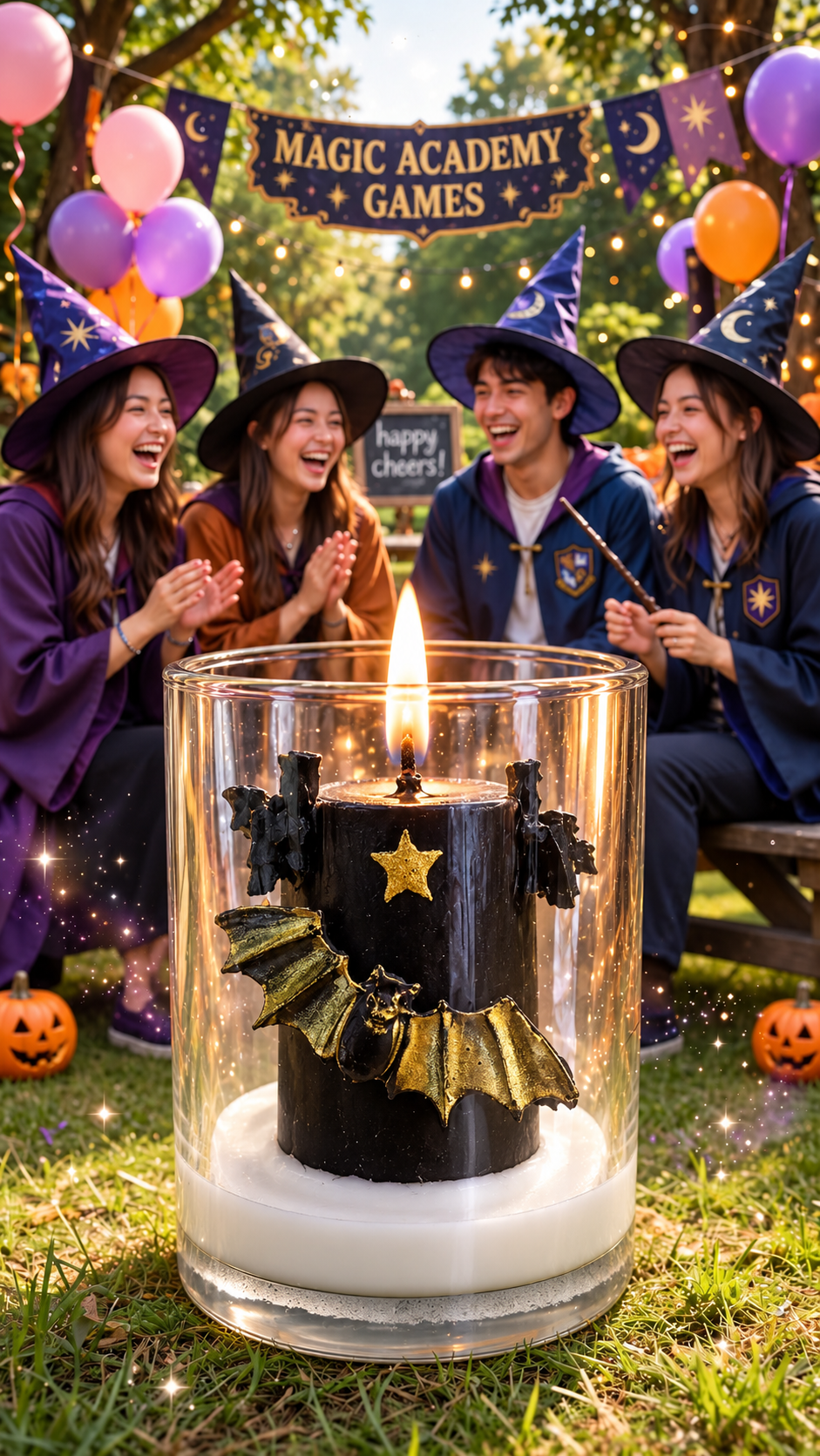 Witch Cat Candle