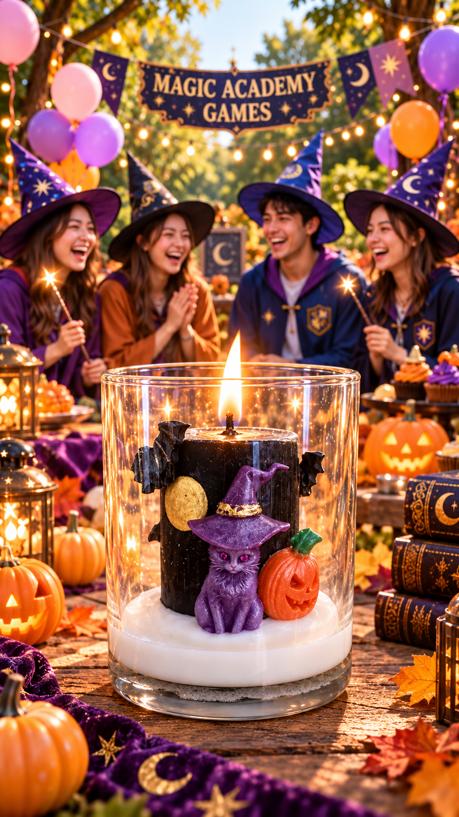 Witch Cat Candle