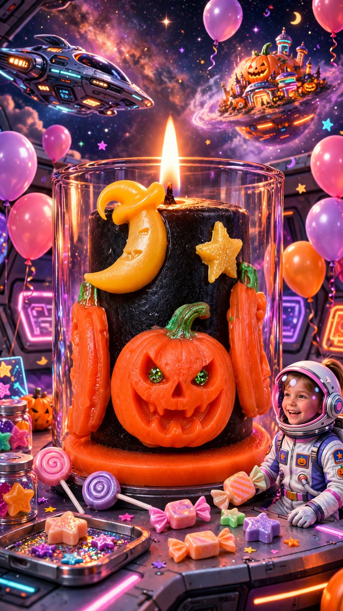 Jack-o’-Lantern Candle