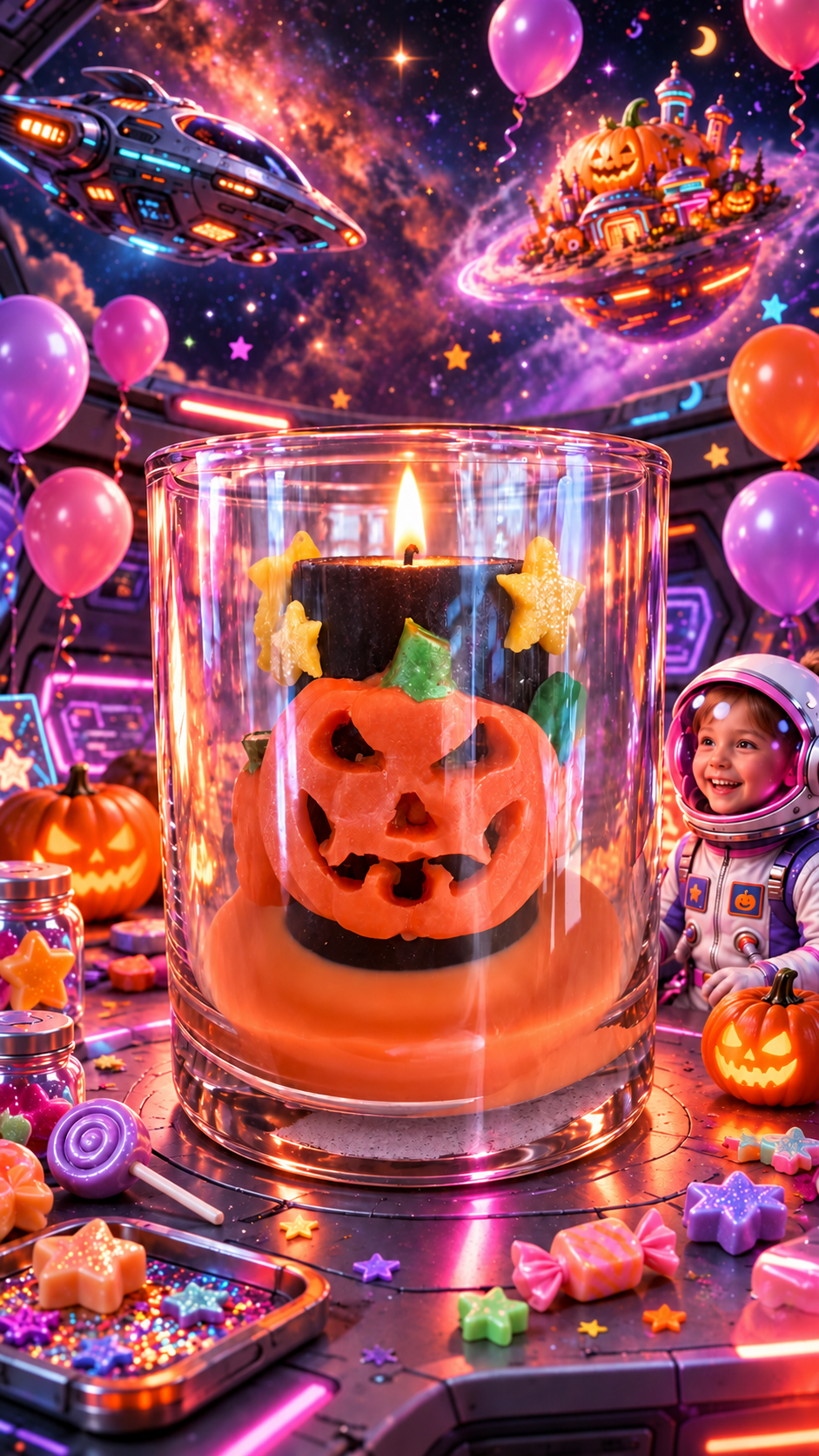 Jack-o’-Lantern Candle