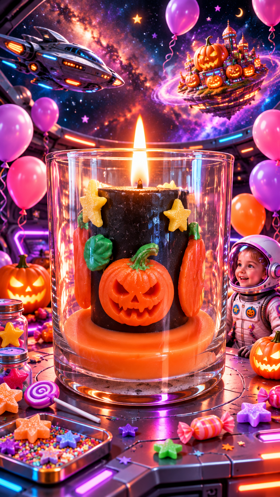 Jack-o’-Lantern Candle