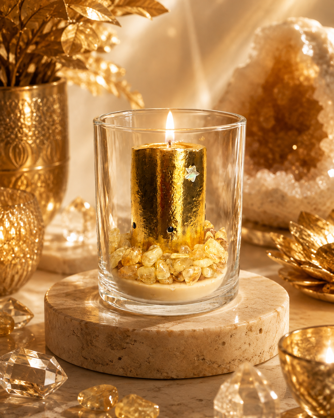 Wealth Candle — Seven Stars & Five Elements Ritual